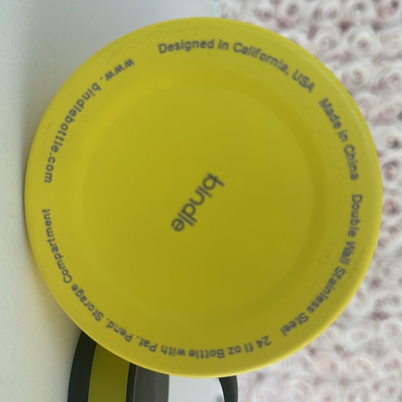 Bindle 24oz. Water Bottle With Bottom Compartment: Yellow - Picture 7 of 7